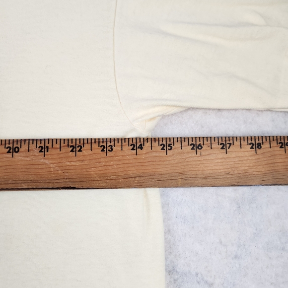 VTG Single Stitch Anvil USA Size 2X Light Yellow Sewing Graphic Shirt - Picture 8 of 11